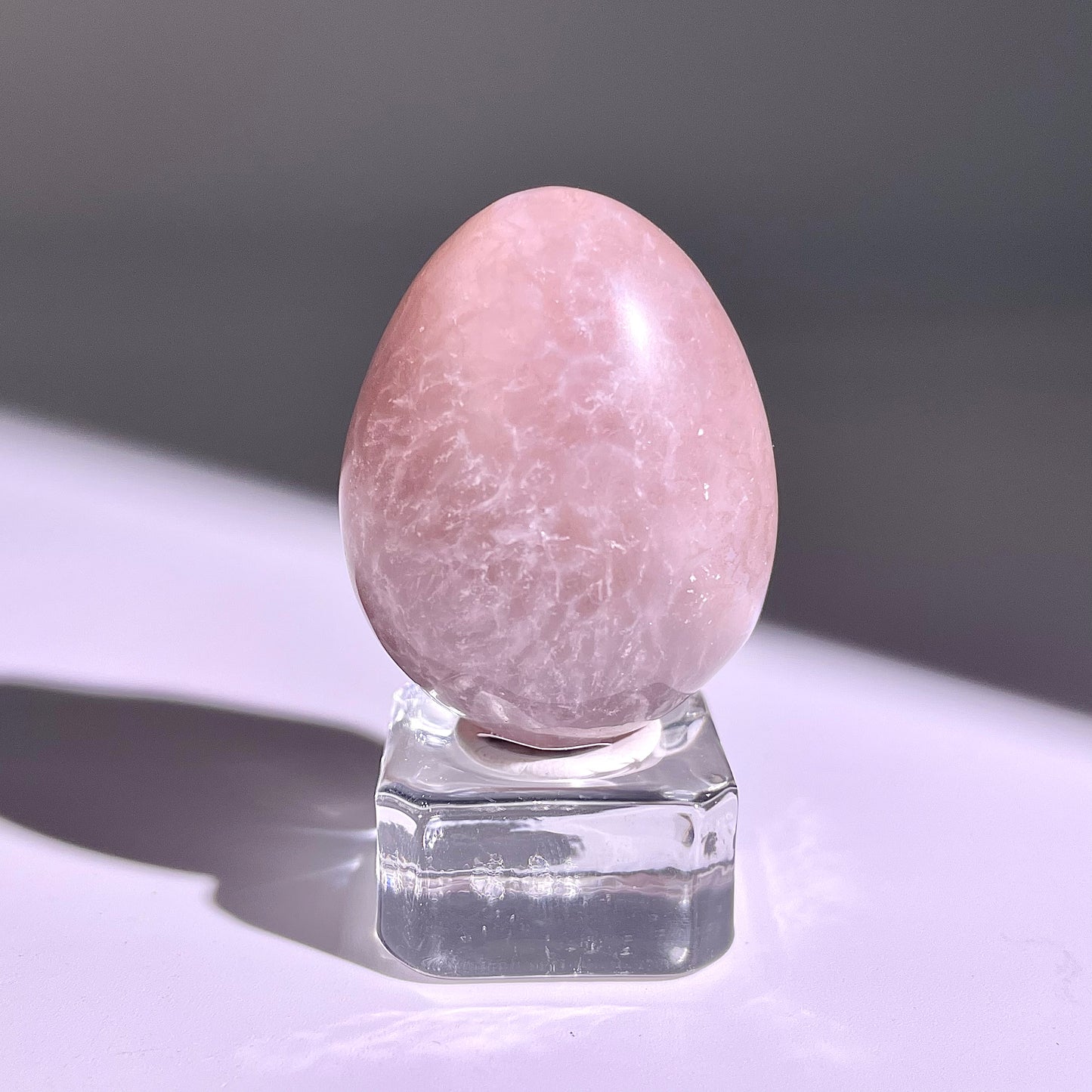 B784◇彩晶マシュマロ エッグ◇39×31×26mm◇天然石・鉱物・パワーストーン