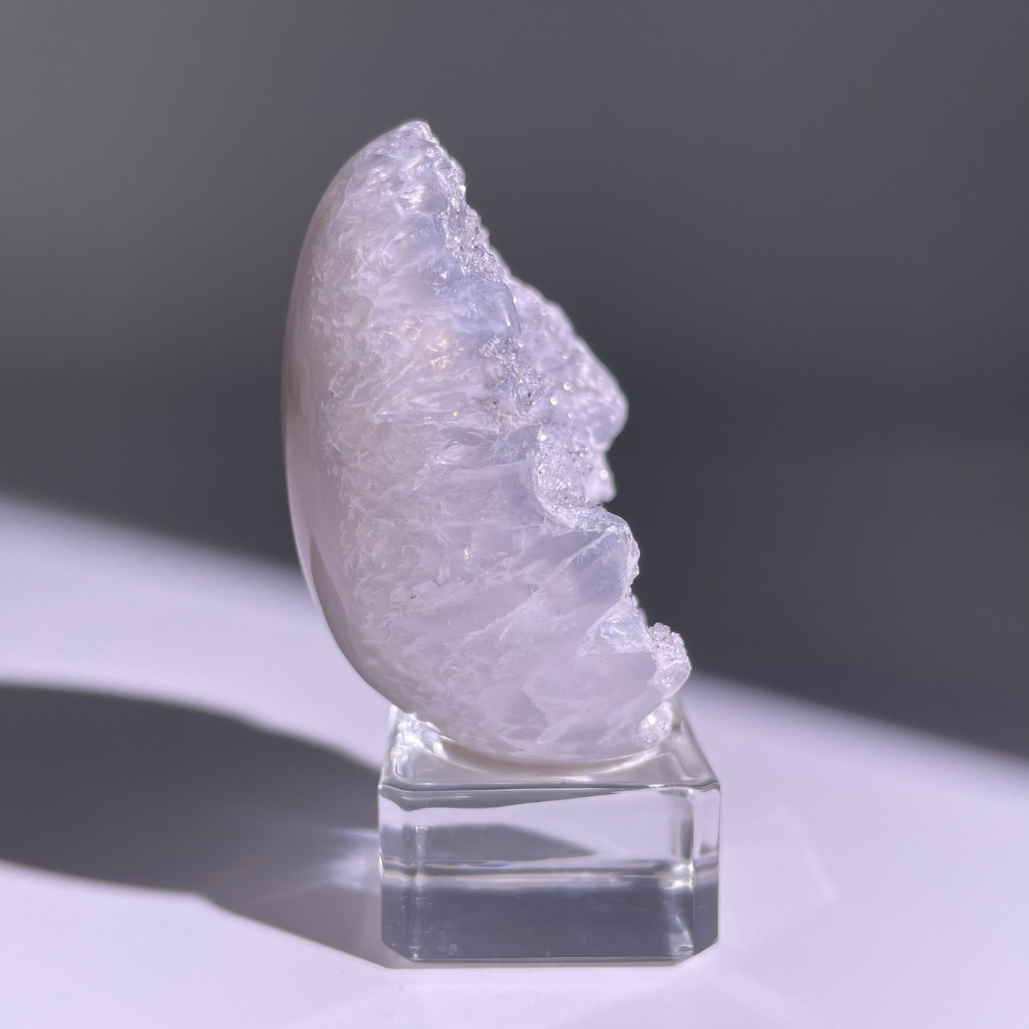 B788◇彩晶マシュマロ エッグ◇59×44×32mm◇天然石・鉱物・パワーストーン