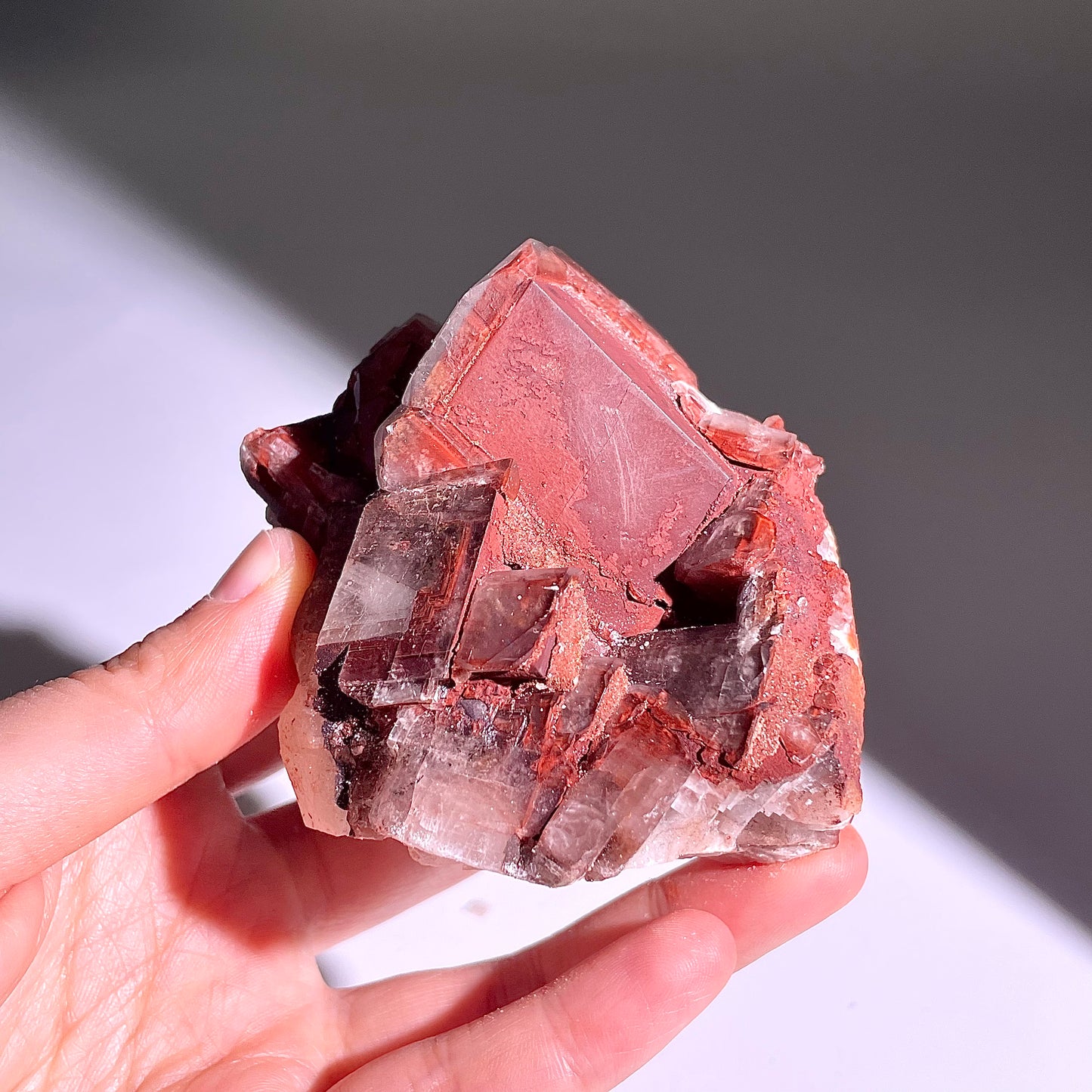 A395◇チョコレート カルサイト◇80×66×55mm◇天然石・鉱物・パワーストーン