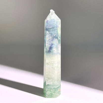 B812◇フェザー フローライト ピラー◇94×20×18mm◇天然石・鉱物・パワーストーン