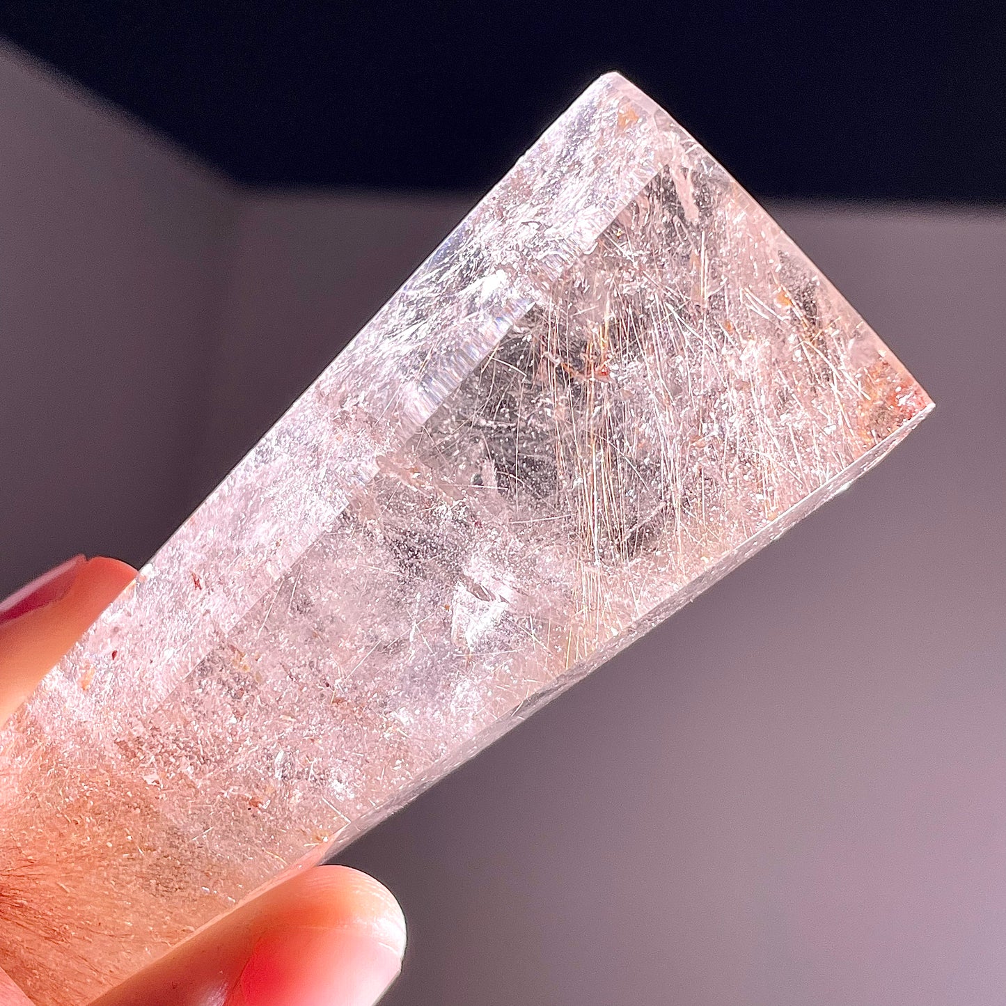 B824◇ルチルクォーツ ピラー◇77×29×23mm◇天然石・鉱物・パワーストーン