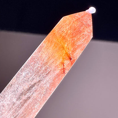 B825◇ルチルクォーツ ピラー◇90×21×20mm◇天然石・鉱物・パワーストーン