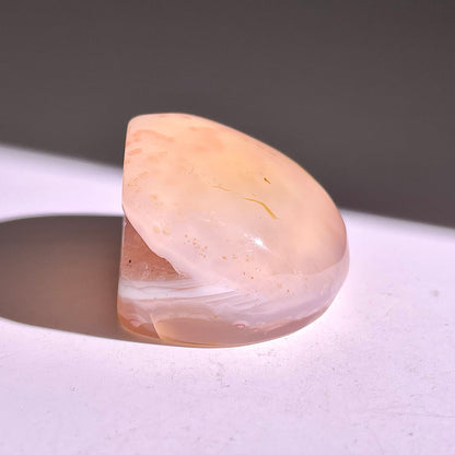 B826◇彩晶マシュマロ エッグ◇41×18×31mm◇天然石・鉱物・パワーストーン