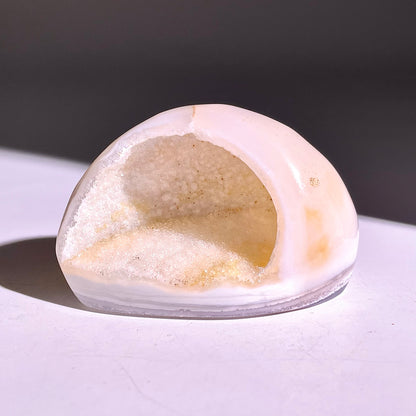 B828◇彩晶マシュマロ エッグ◇54×34×23mm◇天然石・鉱物・パワーストーン