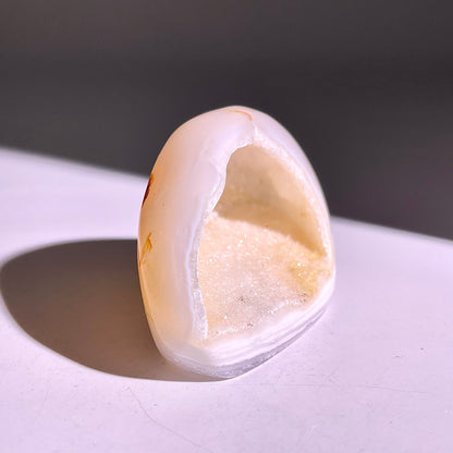B828◇彩晶マシュマロ エッグ◇54×34×23mm◇天然石・鉱物・パワーストーン