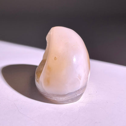 B828◇彩晶マシュマロ エッグ◇54×34×23mm◇天然石・鉱物・パワーストーン