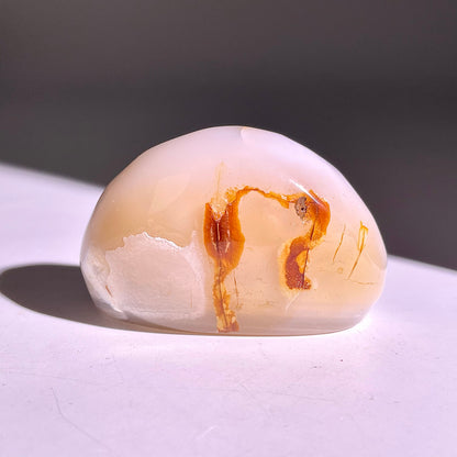 B828◇彩晶マシュマロ エッグ◇54×34×23mm◇天然石・鉱物・パワーストーン