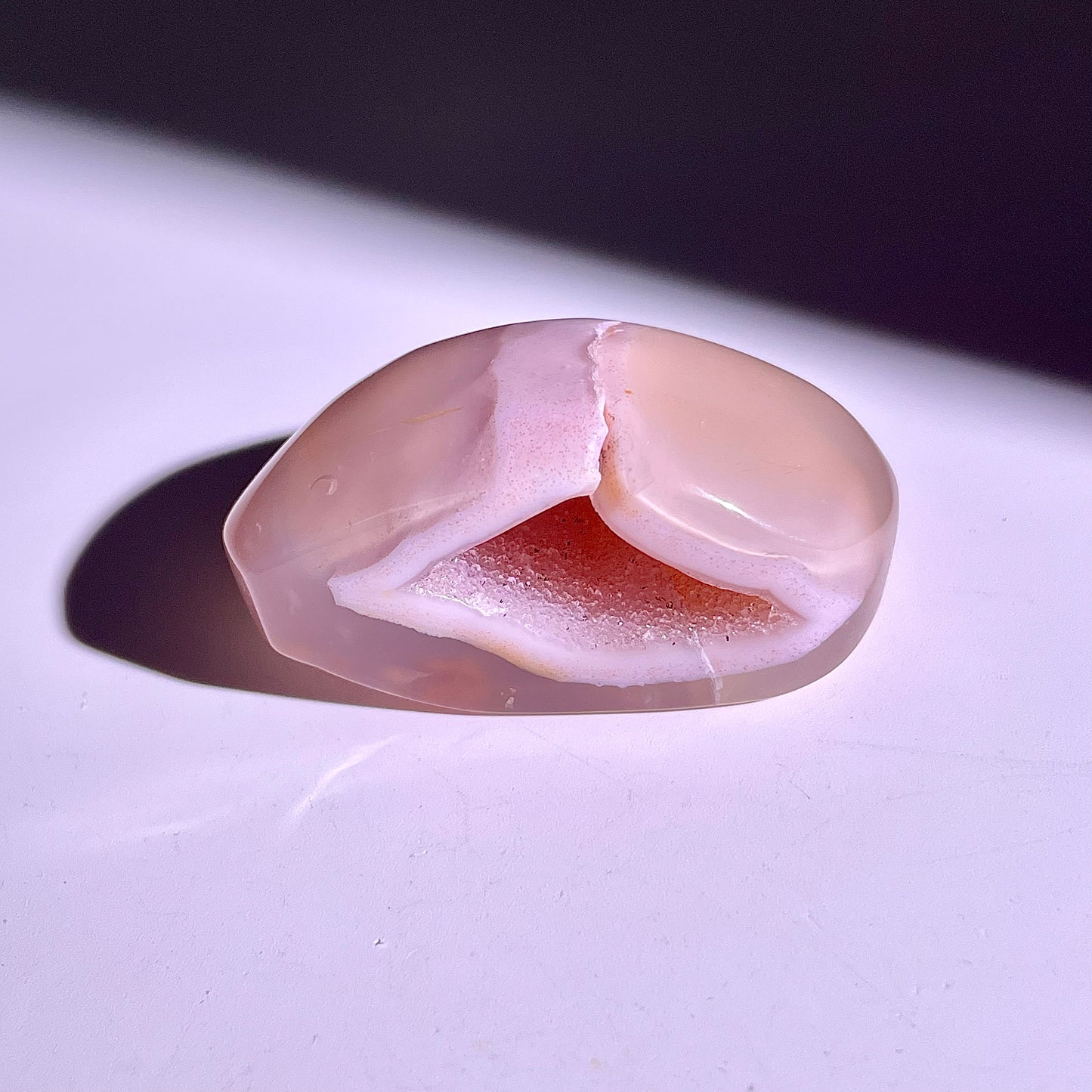 B831◇彩晶マシュマロ エッグ◇38×23×12mm◇天然石・鉱物・パワーストーン