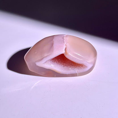 B831◇彩晶マシュマロ エッグ◇38×23×12mm◇天然石・鉱物・パワーストーン