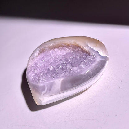 B833◇彩晶マシュマロ エッグ◇42×47×14mm◇天然石・鉱物・パワーストーン