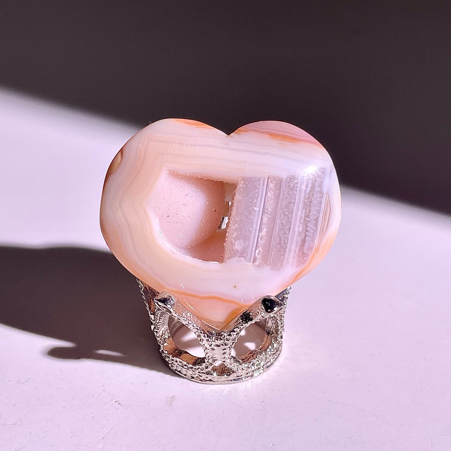 B834◇彩晶マシュマロ エッグ◇18×24×3mm◇天然石・鉱物・パワーストーン