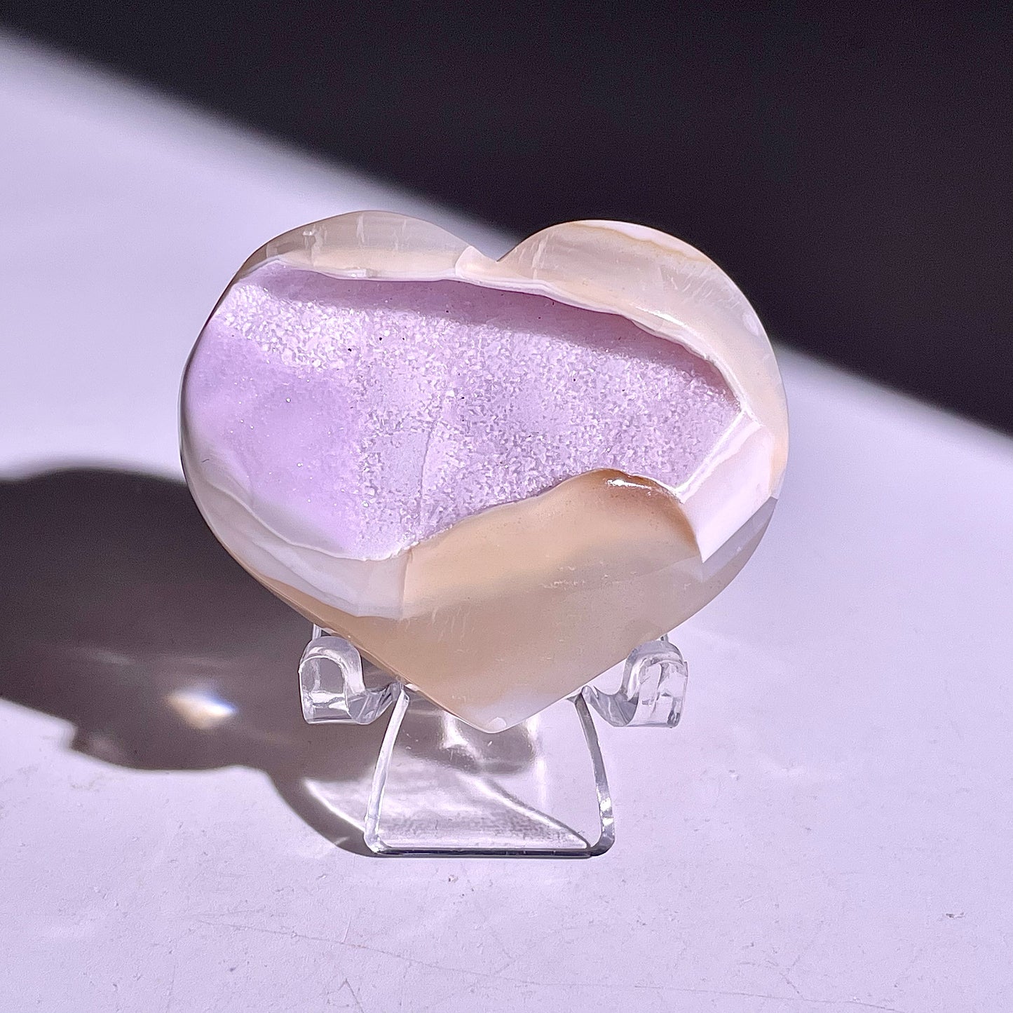B835◇彩晶マシュマロ エッグ◇26×37×8mm◇天然石・鉱物・パワーストーン