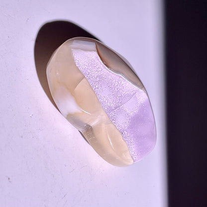 B835◇彩晶マシュマロ エッグ◇26×37×8mm◇天然石・鉱物・パワーストーン
