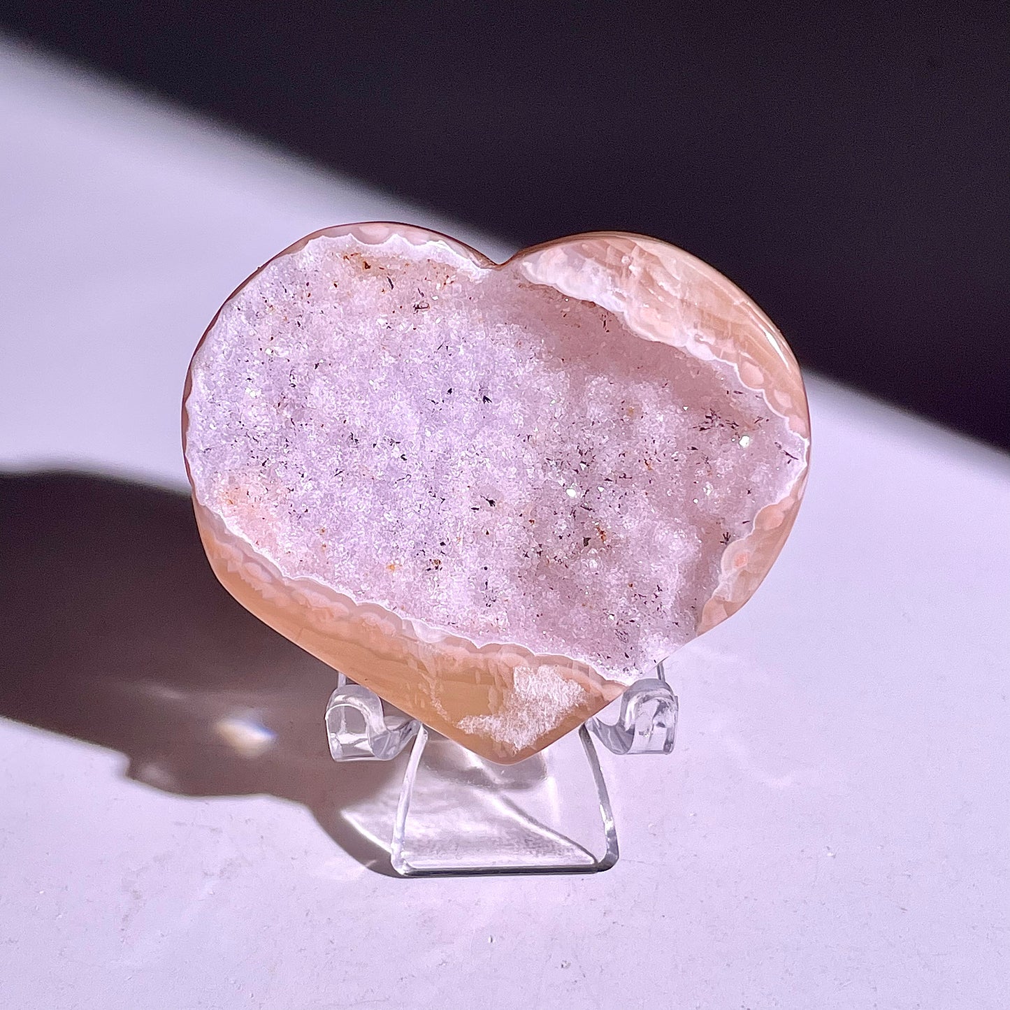 B836◇彩晶マシュマロ エッグ◇32×42×4mm◇天然石・鉱物・パワーストーン