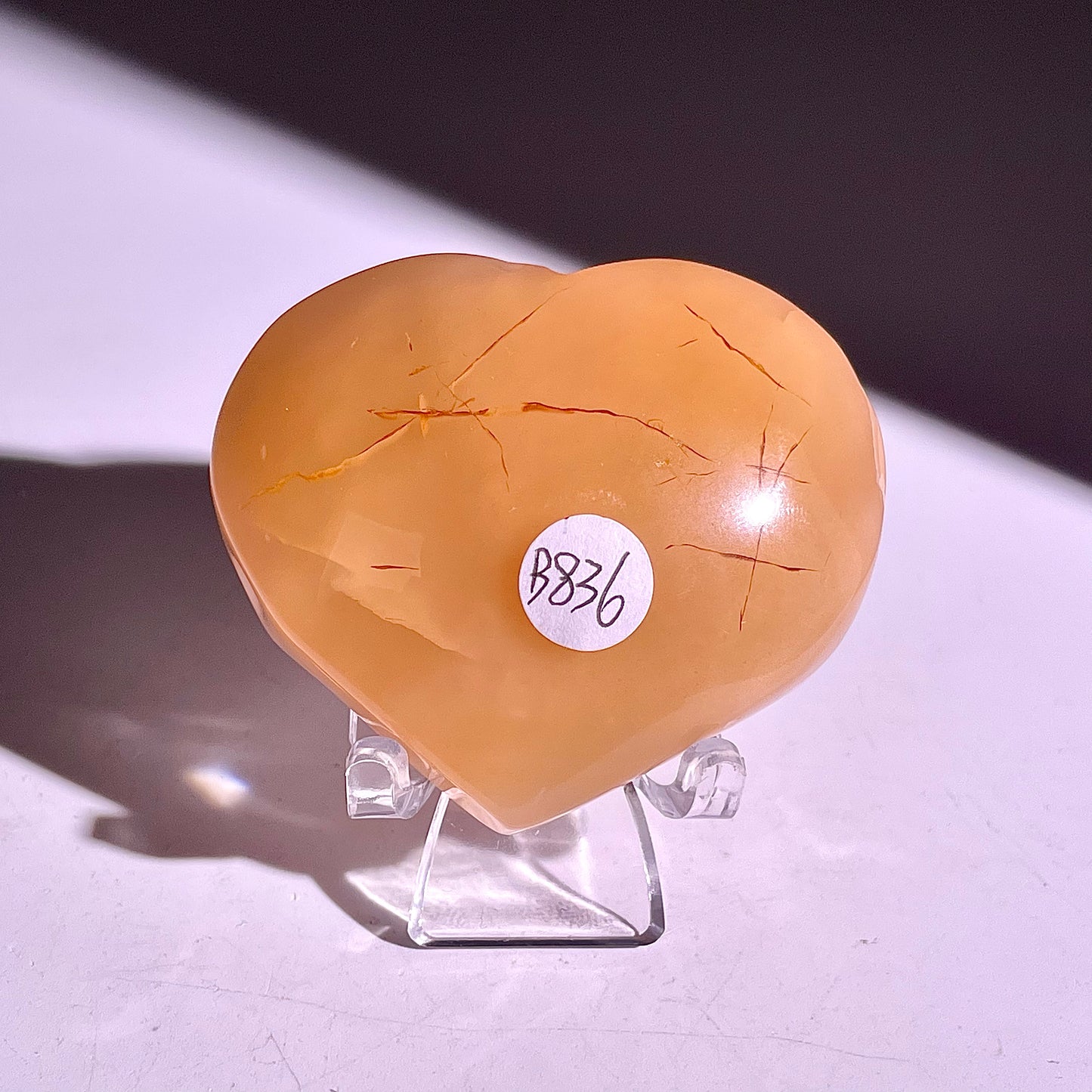 B836◇彩晶マシュマロ エッグ◇32×42×4mm◇天然石・鉱物・パワーストーン