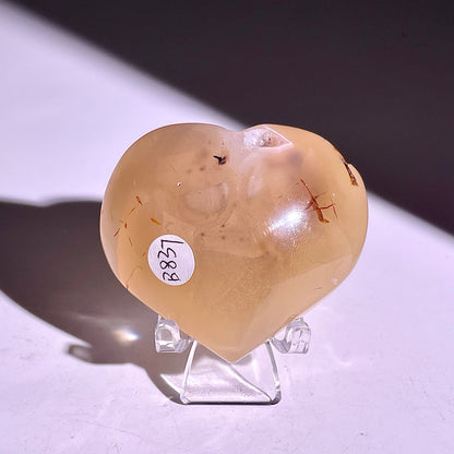 B837◇彩晶マシュマロ エッグ◇34×43×14mm◇天然石・鉱物・パワーストーン