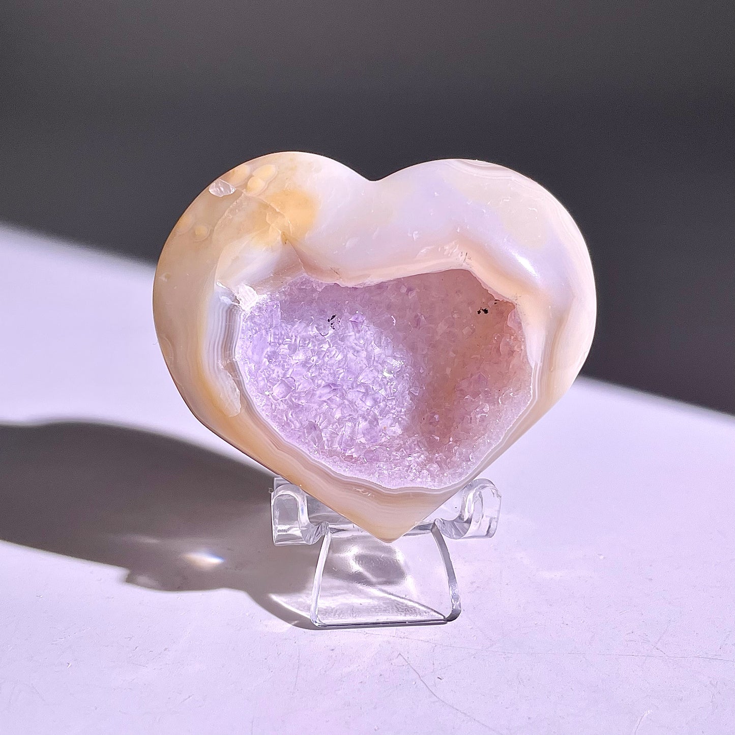 B838◇彩晶マシュマロ エッグ◇38×48×14mm◇天然石・鉱物・パワーストーン