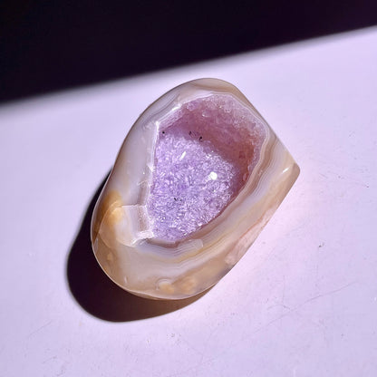 B838◇彩晶マシュマロ エッグ◇38×48×14mm◇天然石・鉱物・パワーストーン