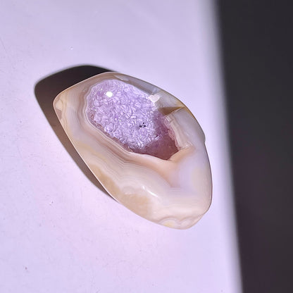 B838◇彩晶マシュマロ エッグ◇38×48×14mm◇天然石・鉱物・パワーストーン