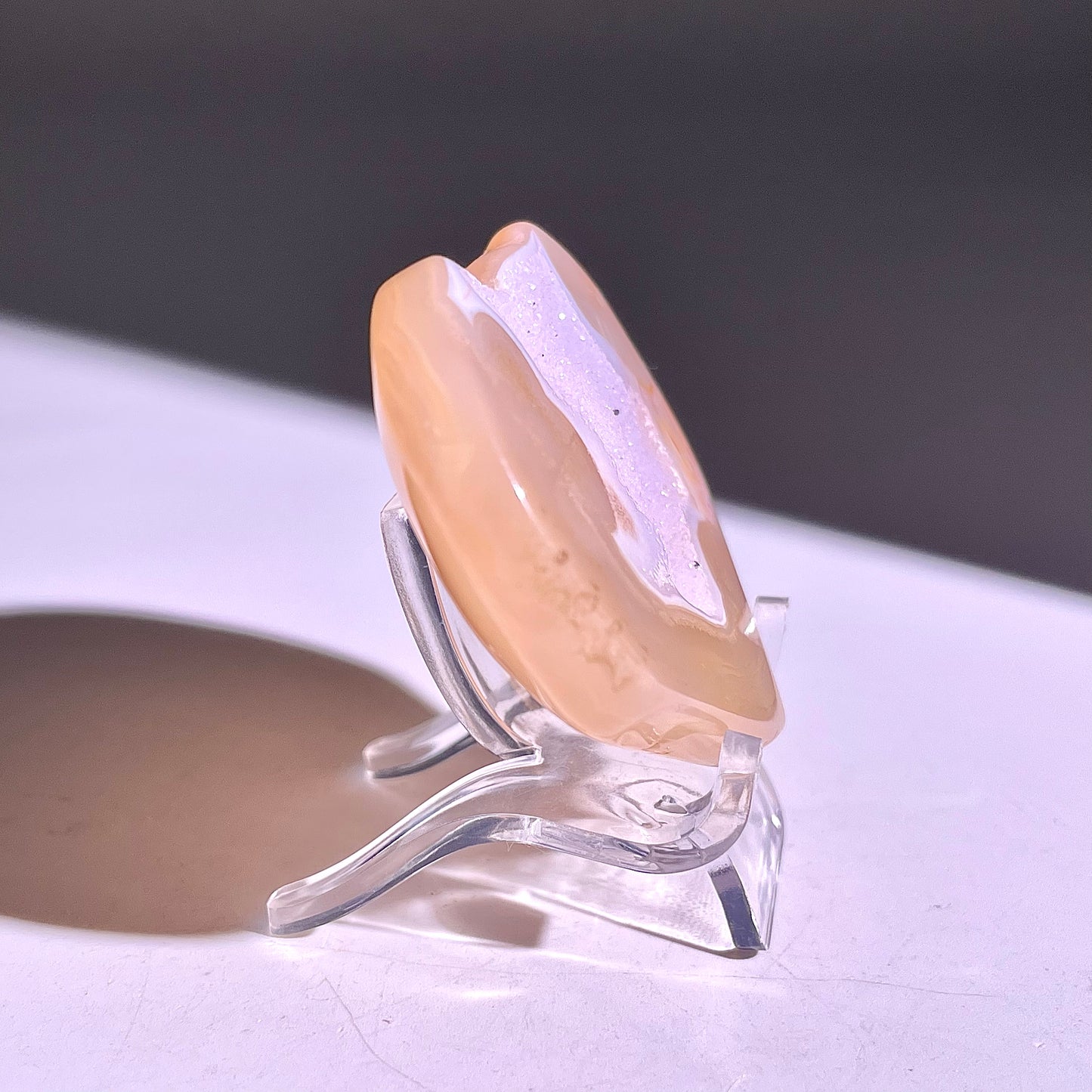 B839◇彩晶マシュマロ エッグ◇31×41×3mm◇天然石・鉱物・パワーストーン