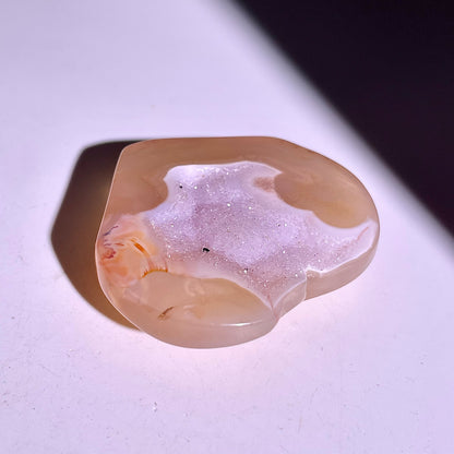 B839◇彩晶マシュマロ エッグ◇31×41×3mm◇天然石・鉱物・パワーストーン