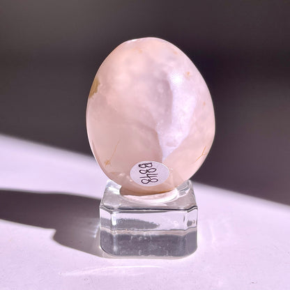 B848◇彩晶マシュマロ エッグ◇40×33×23mm◇天然石・鉱物・パワーストーン