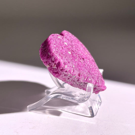 B860◇ルビー ハート◇36×48×10mm◇天然石・鉱物・パワーストーン