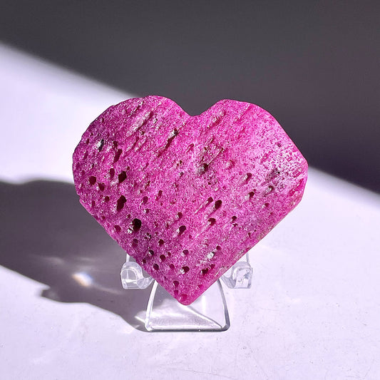 B861◇ルビー ハート◇43×53×17mm◇天然石・鉱物・パワーストーン