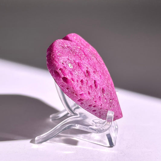 B861◇ルビー ハート◇43×53×17mm◇天然石・鉱物・パワーストーン