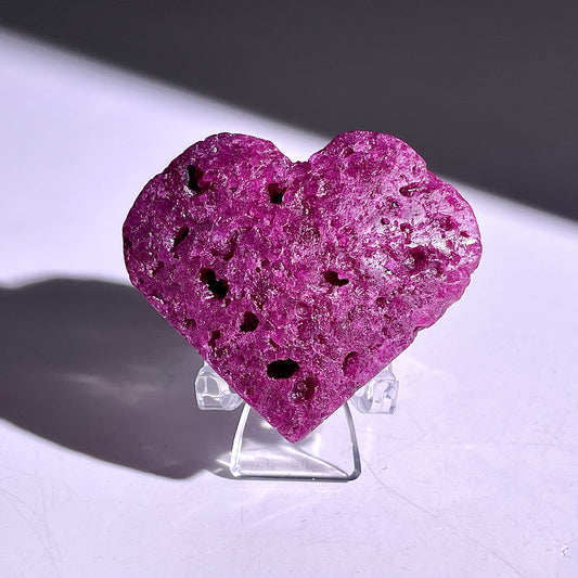 B862◇ルビー ハート◇41×51×21mm◇天然石・鉱物・パワーストーン
