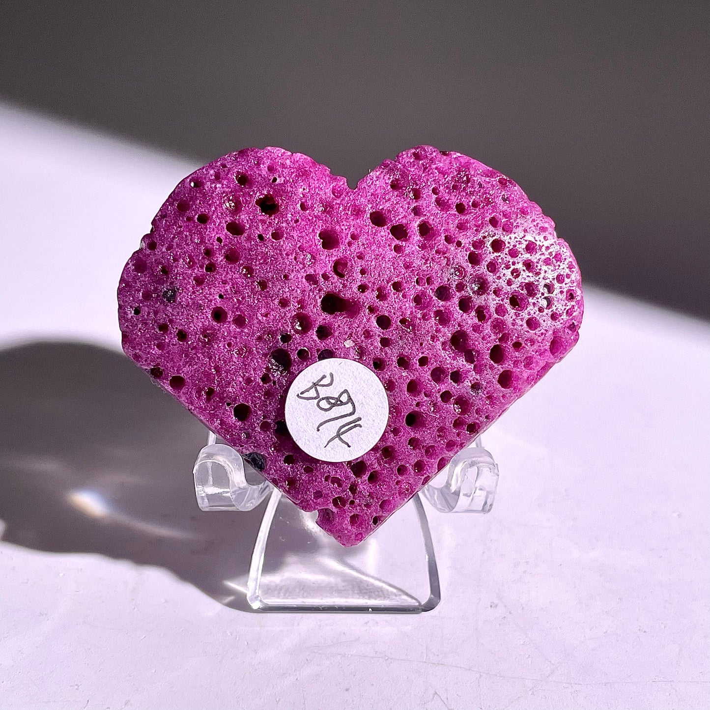 B874◇ルビー ハート◇36×46×14mm◇天然石・鉱物・パワーストーン