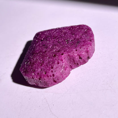 B874◇ルビー ハート◇36×46×14mm◇天然石・鉱物・パワーストーン