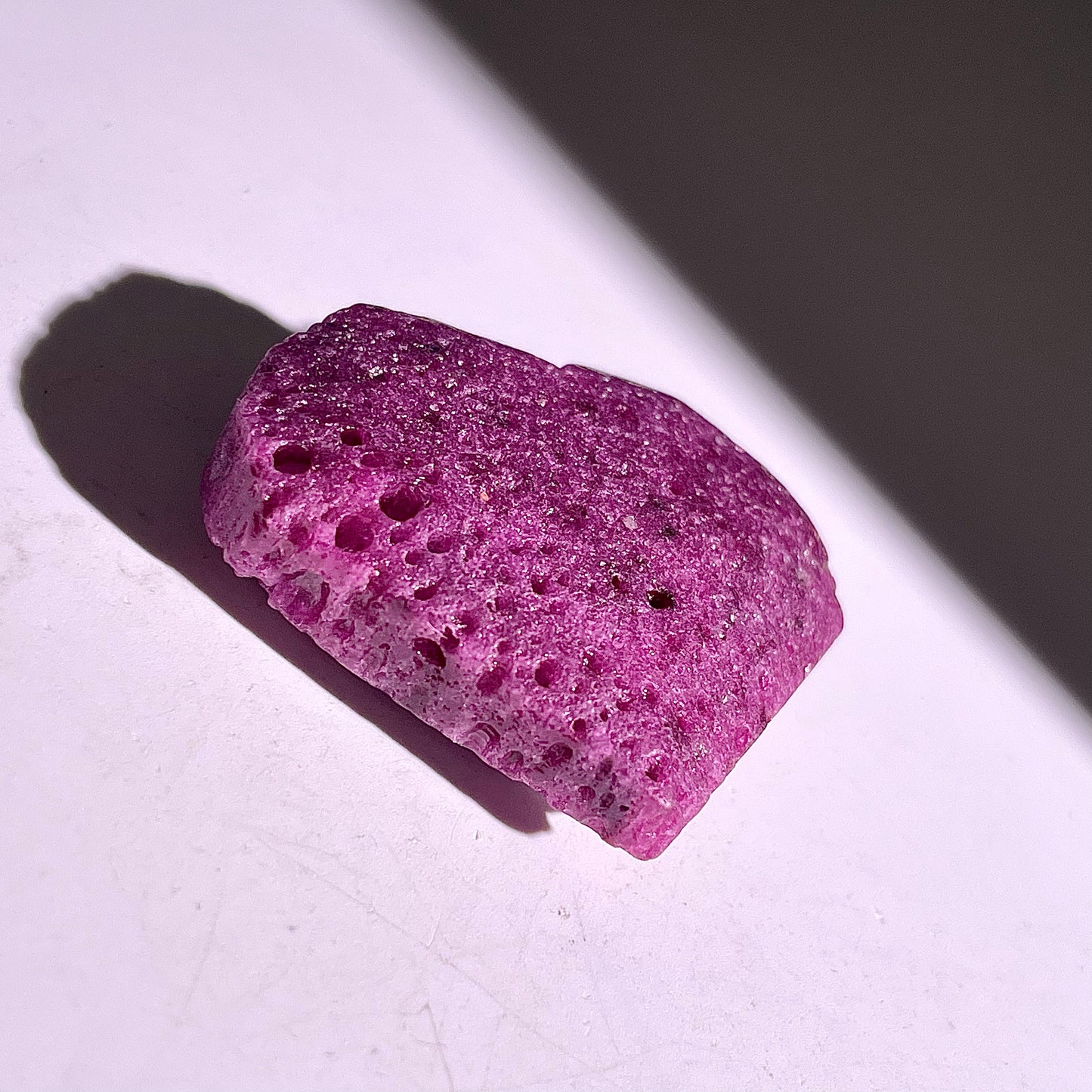 B874◇ルビー ハート◇36×46×14mm◇天然石・鉱物・パワーストーン