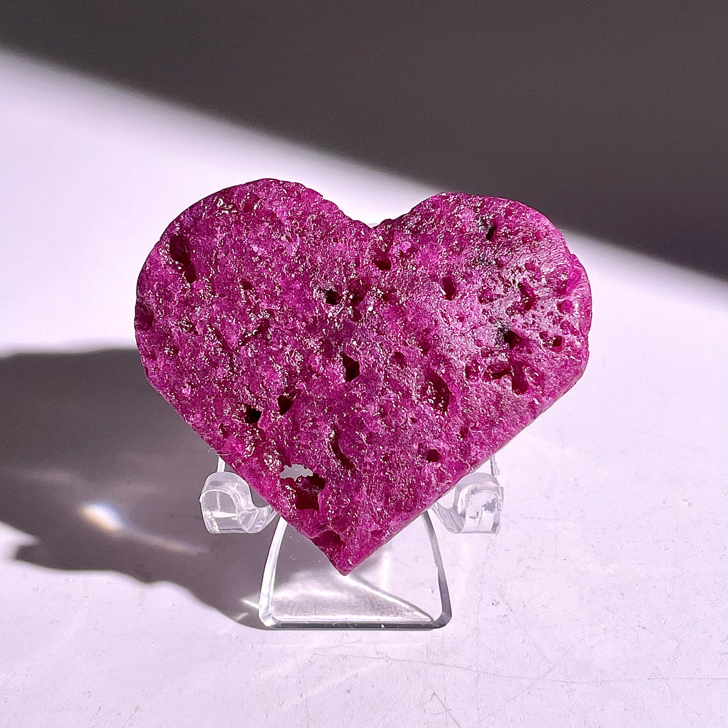 B875◇ルビー ハート◇35×45×10mm◇天然石・鉱物・パワーストーン