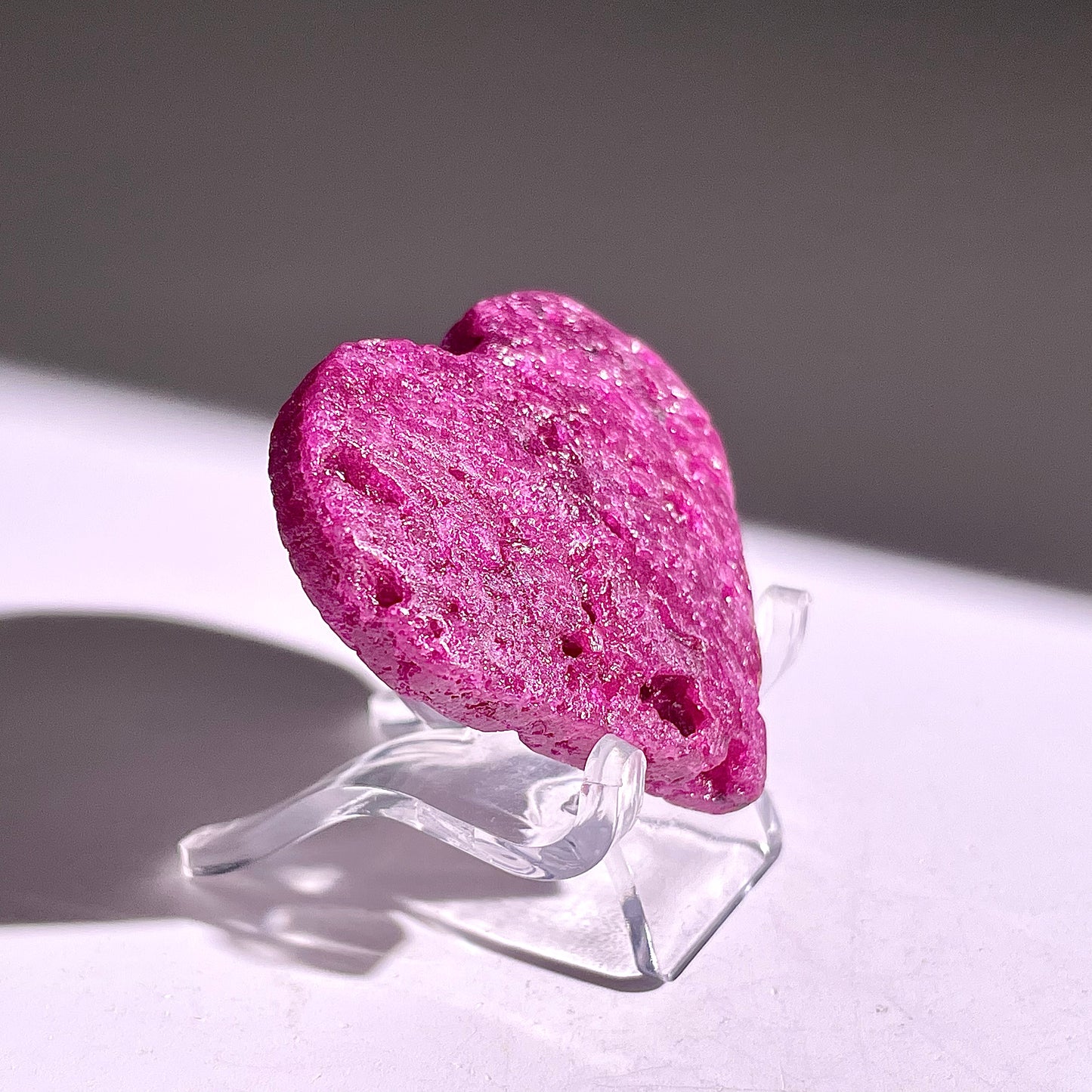 B875◇ルビー ハート◇35×45×10mm◇天然石・鉱物・パワーストーン