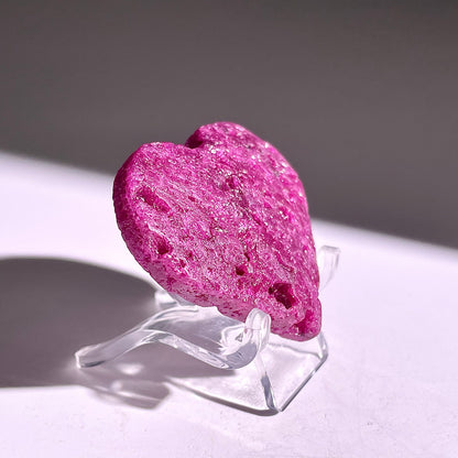 B875◇ルビー ハート◇35×45×10mm◇天然石・鉱物・パワーストーン