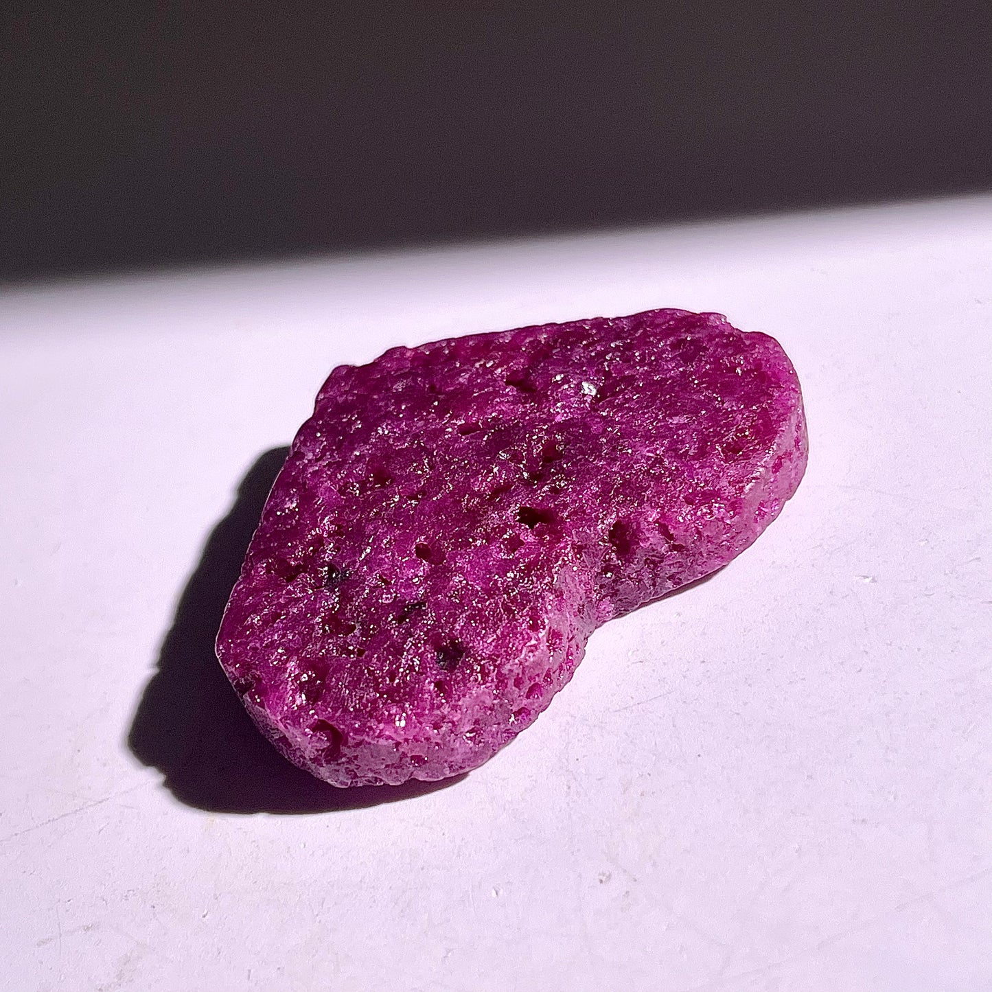 B875◇ルビー ハート◇35×45×10mm◇天然石・鉱物・パワーストーン