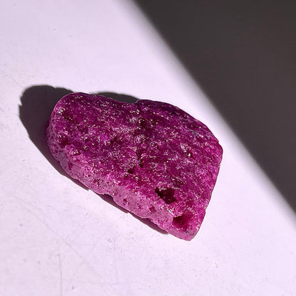 B875◇ルビー ハート◇35×45×10mm◇天然石・鉱物・パワーストーン