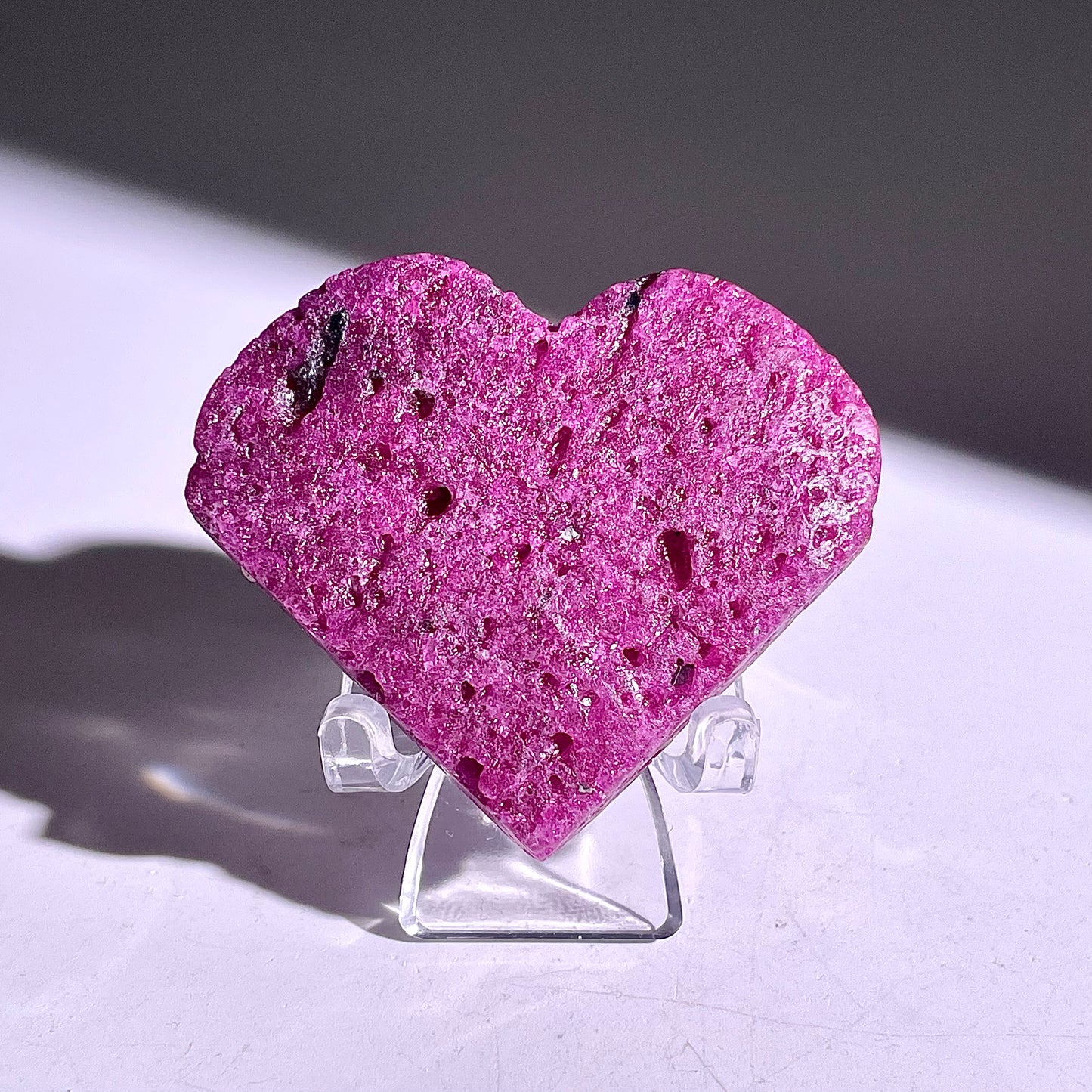 B876◇ルビー ハート◇38×47×11mm◇天然石・鉱物・パワーストーン