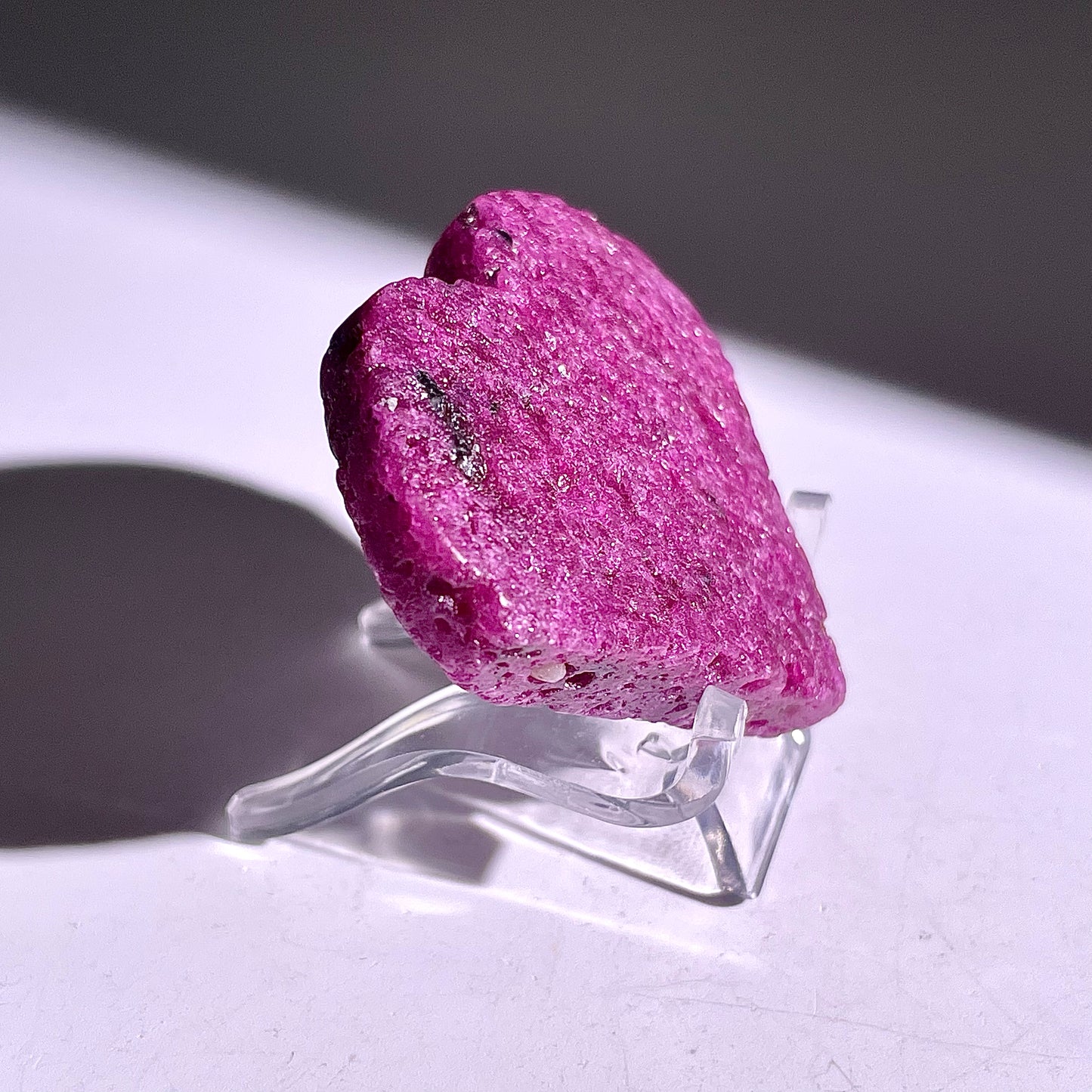 B876◇ルビー ハート◇38×47×11mm◇天然石・鉱物・パワーストーン