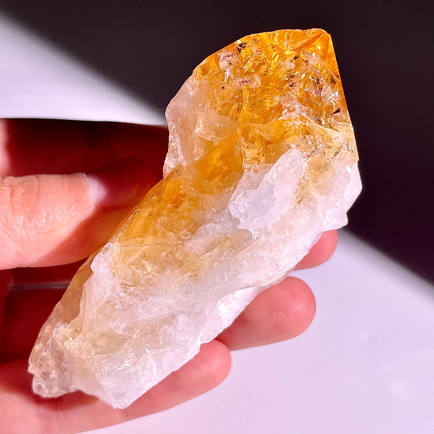 A444◇シトリン 原石◇85×42×35mm◇天然石・鉱物・パワーストーン